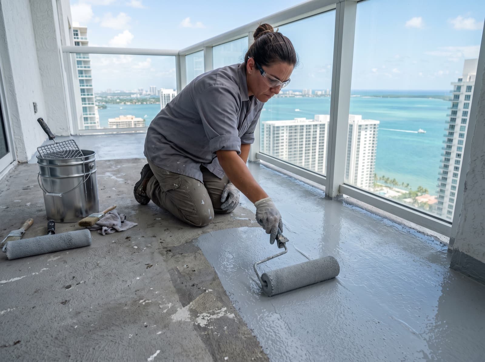 Balcony waterproofing