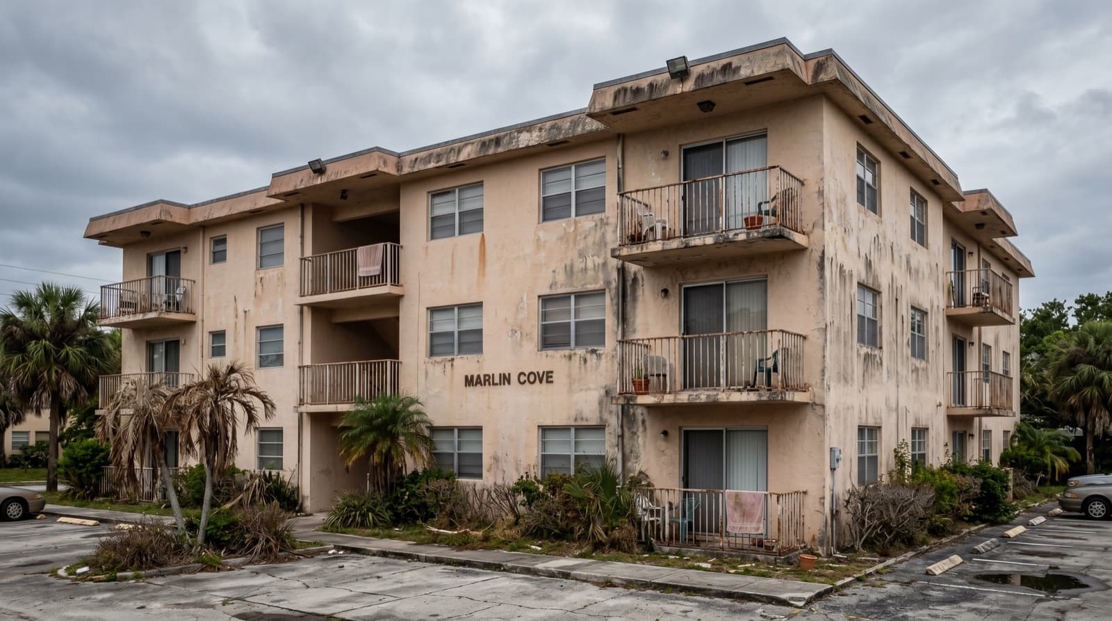 Condo exterior repaint — before